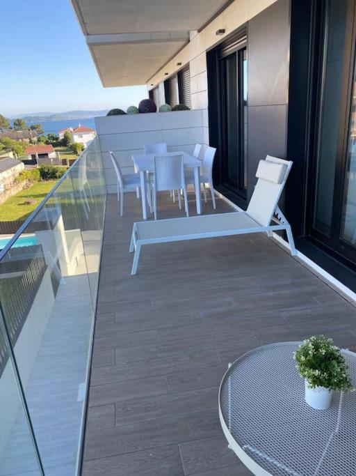 Precioso Apartamento Con Terraza Y Piscina En Portonovo-Sanxenxo Экстерьер фото