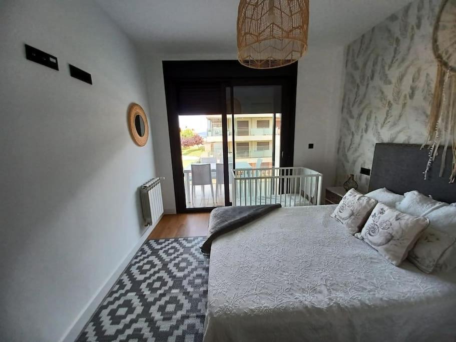 Precioso Apartamento Con Terraza Y Piscina En Portonovo-Sanxenxo Экстерьер фото