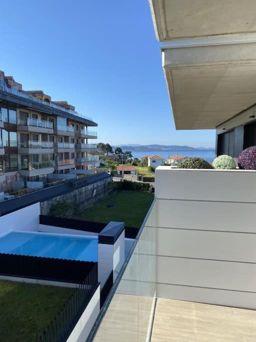 Precioso Apartamento Con Terraza Y Piscina En Portonovo-Sanxenxo Экстерьер фото