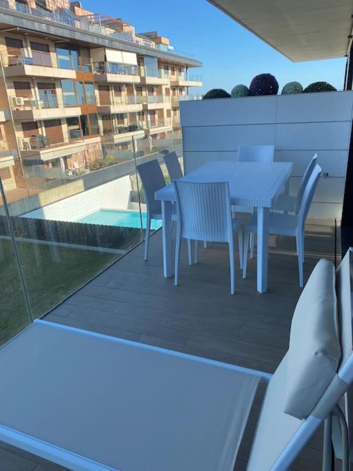 Precioso Apartamento Con Terraza Y Piscina En Portonovo-Sanxenxo Экстерьер фото